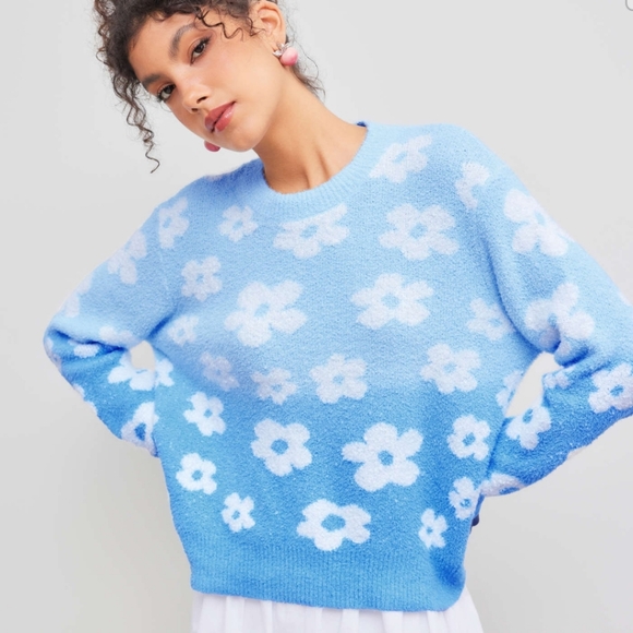 Floral Soft Sweater - Picture 1 of 10
